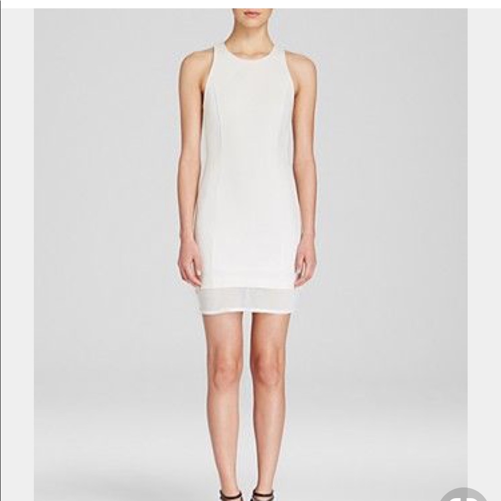 Lucy Paris ponte mesh dress
